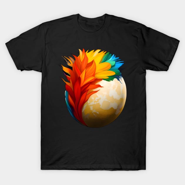 planeta pluma T-Shirt by luisma orizontal